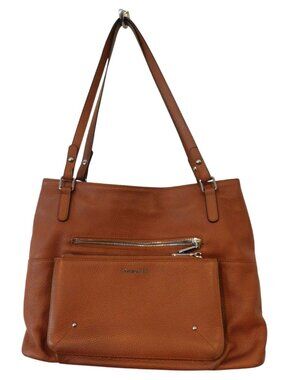 BOSTANTEN Brown Pebbled Texture Tote Shoulder Bag Large Quiet Luxury Chic
